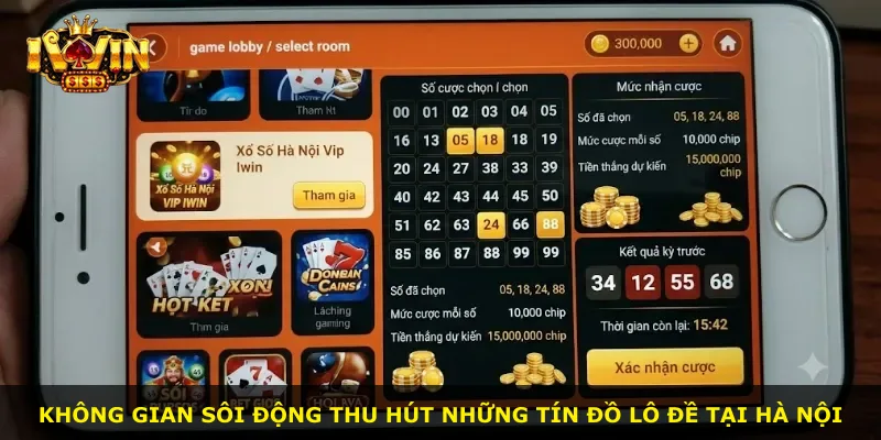 Không gian sôi động thu hút những tín đồ lô đề tại Hà Nội
