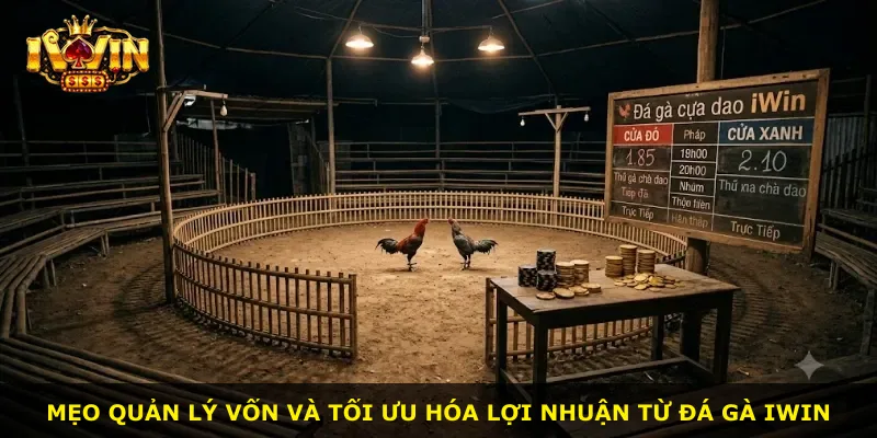 Mẹo quản lý vốn và tối ưu hóa lợi nhuận từ đá gà Iwin