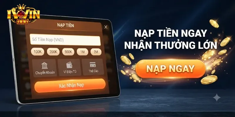 Nạp Tiền IWin An Toàn Nhanh Chóng, Nhận Thưởng Hấp Dẫn Ngay Khi Giao Dịch