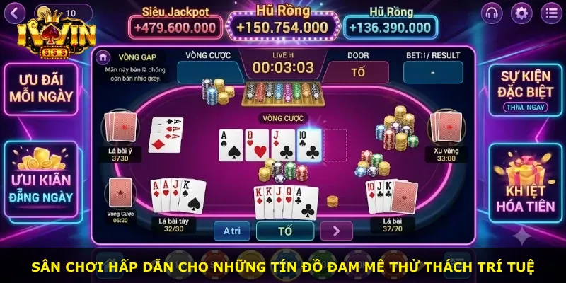 Sân chơi hấp dẫn cho những tín đồ đam mê thử thách trí tuệ
