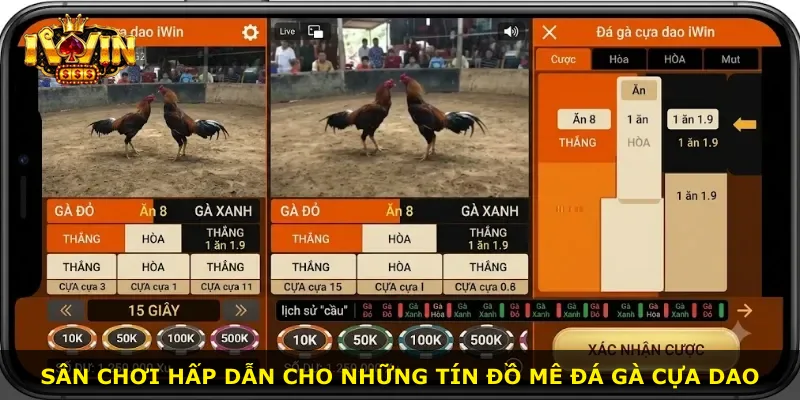 Sân chơi hấp dẫn cho những tín đồ mê đá gà cựa dao
