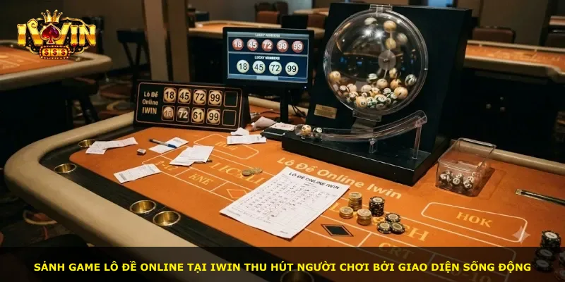 Sảnh game Lô Đề online tại iWin thu hút người chơi bởi giao diện sống động