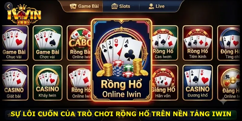 Sự lôi cuốn của trò chơi Rồng Hổ trên nền tảng iWin